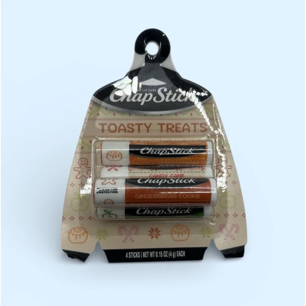 ChapStick Winter Holiday Collection Flavored Lip Balm Toasty Treats 4pk‎